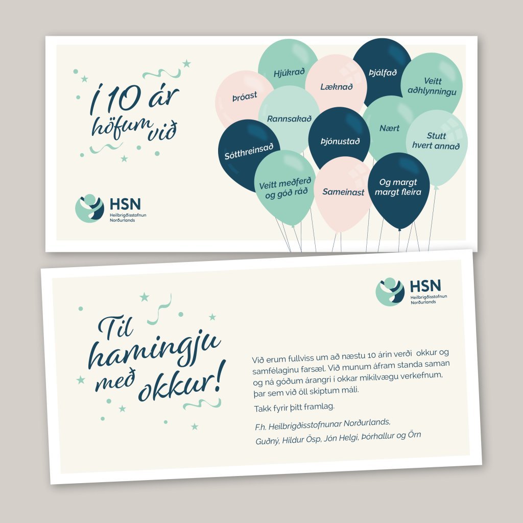 Kort fyrir 10 ára afmæli HSN