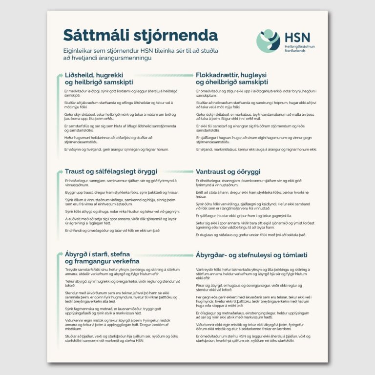 Sáttmáli stjórnenda plakat