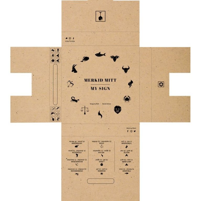 Umbúðahönnun fyrir veggplatta fyrir Multy