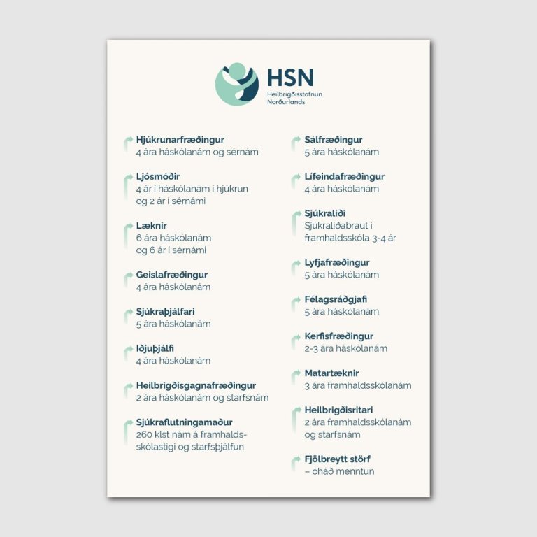 Einblöðungur / flyer fyrir HSN